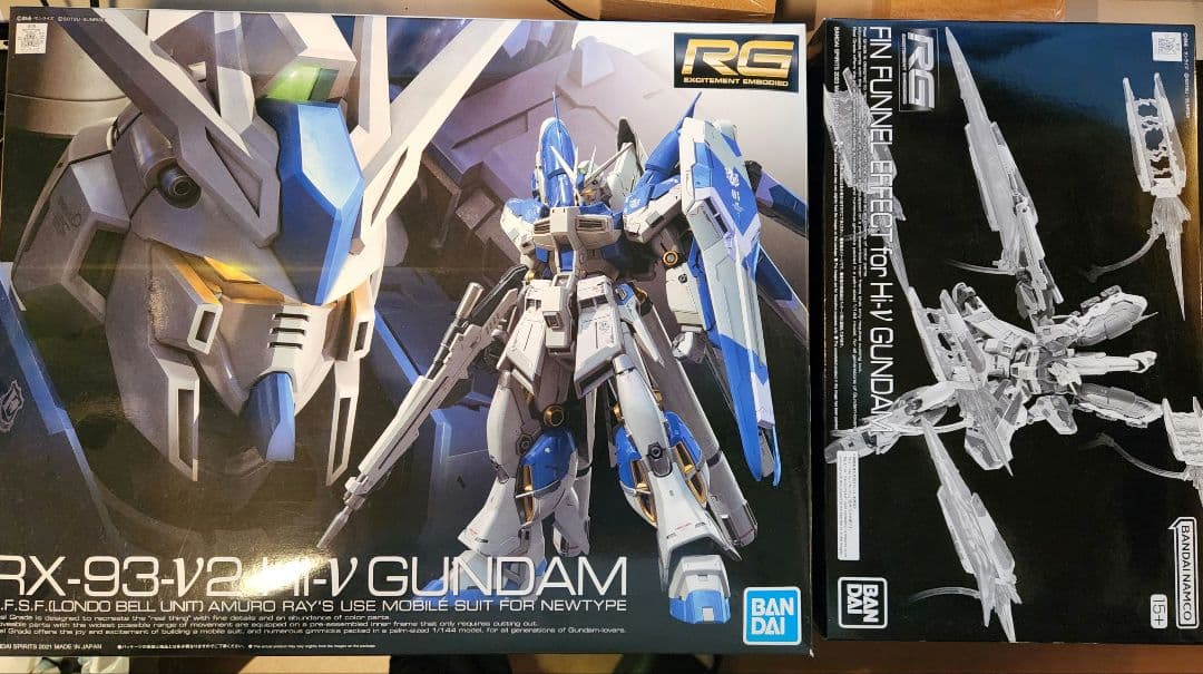 RG RX-93/2 Hi-νガンダム、フィンファンネルエフェクト　2点セット