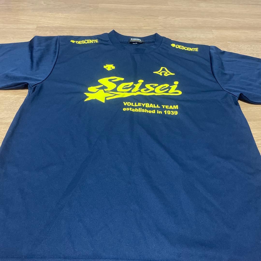 静岡県静清高校バレーボールシャツ ネイビー