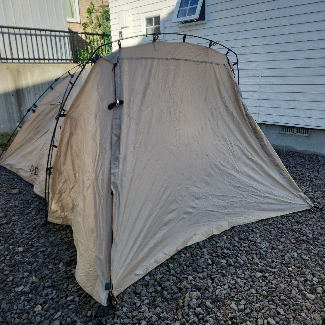 DOD ライダーズタンデムテント　タンカラー　試し張りのみ