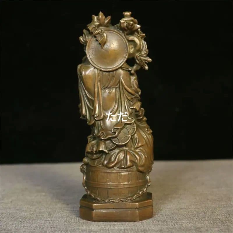 仏教美術品 五子弥勒仏 大腹笑仏 応接間 仏堂 卓上 置物 銅製品 工芸品