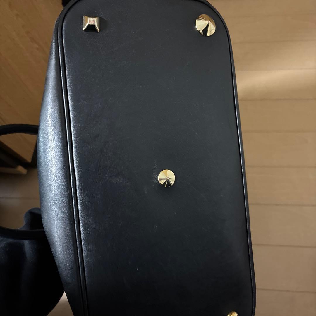 メゾンマルジェラ 5AC ハンドバッグ レザー 鍵 チャーム　ミディアム　黒