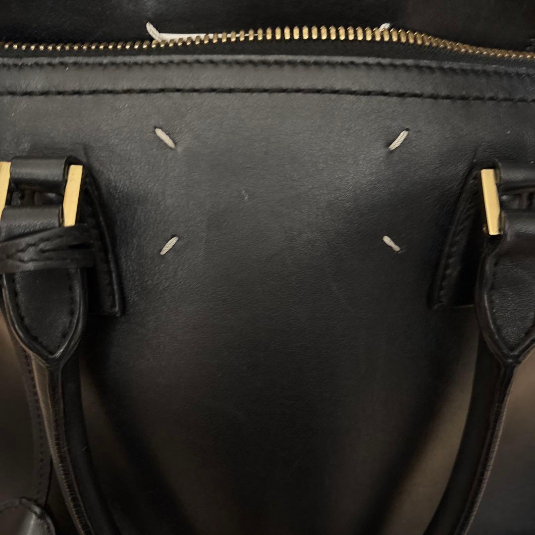 メゾンマルジェラ 5AC ハンドバッグ レザー 鍵 チャーム　ミディアム　黒