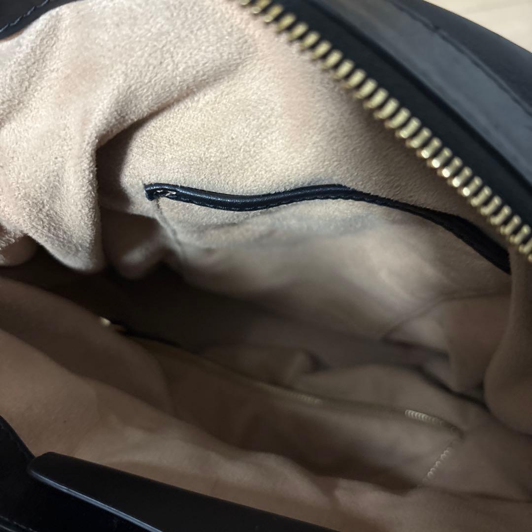 メゾンマルジェラ 5AC ハンドバッグ レザー 鍵 チャーム　ミディアム　黒