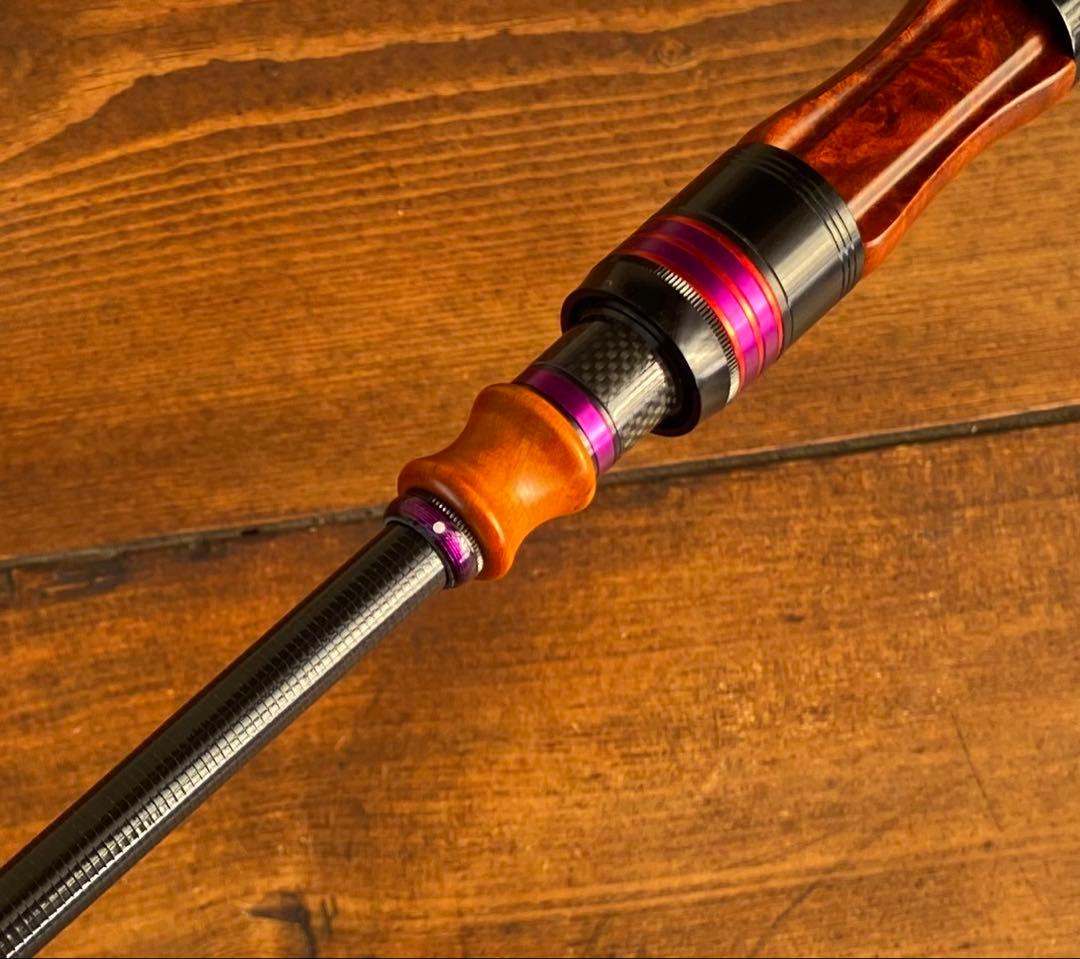 トラウトロッド　テレスコロッド　ウッドグリップ　コンパクトロッド