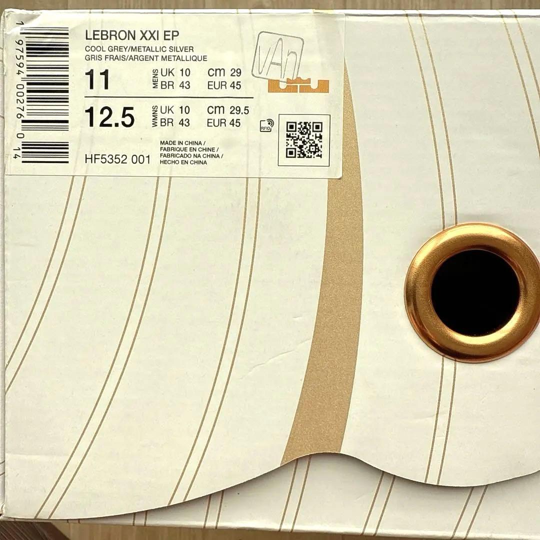 Nike LeBron XXI EP クールグレー 29cm / 美品 実戦向き