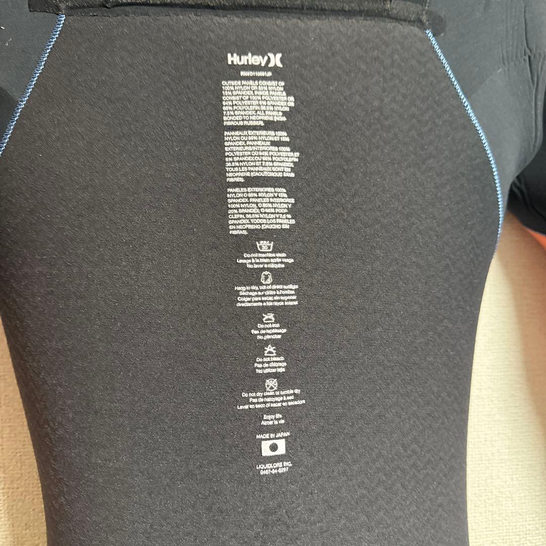 美品　日本製_Hurley ロンハーマン　ウエットスーツセミドライ4mm/3mm