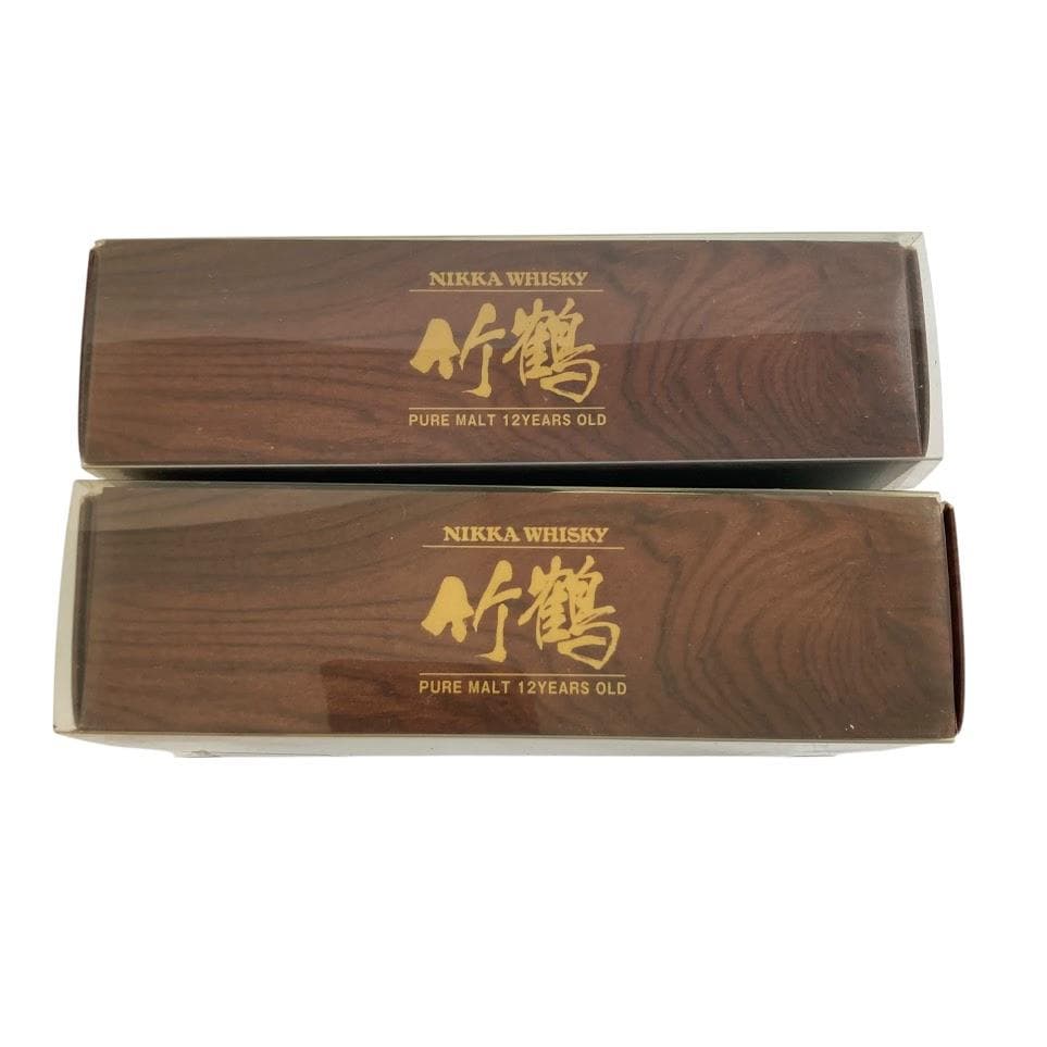 未開栓 竹鶴 12年ウイスキー 40% 50ml 2本セット ギフトボックス入り