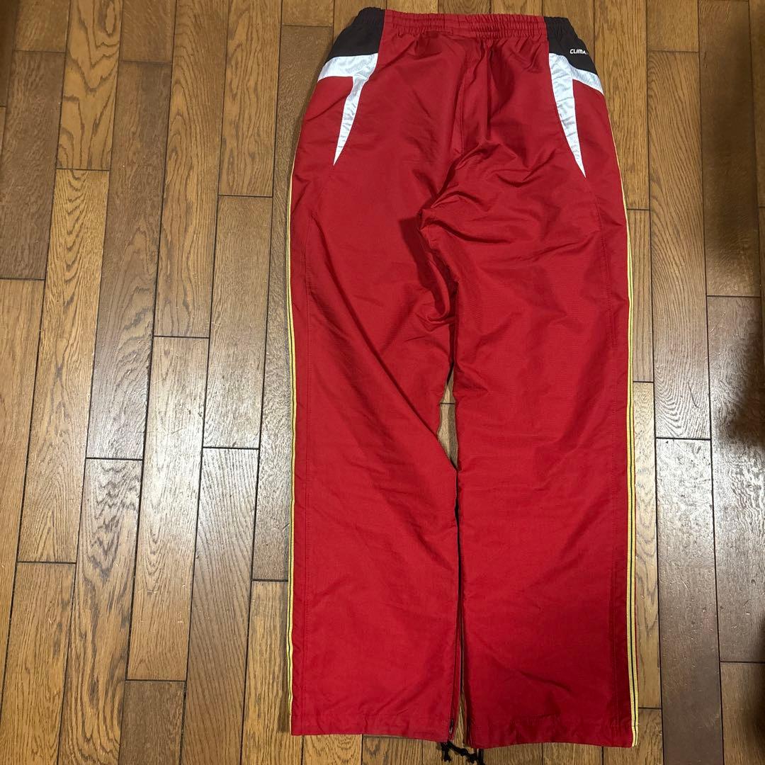 アディダスプロフェッショナルS／防寒ジャージ上下／赤