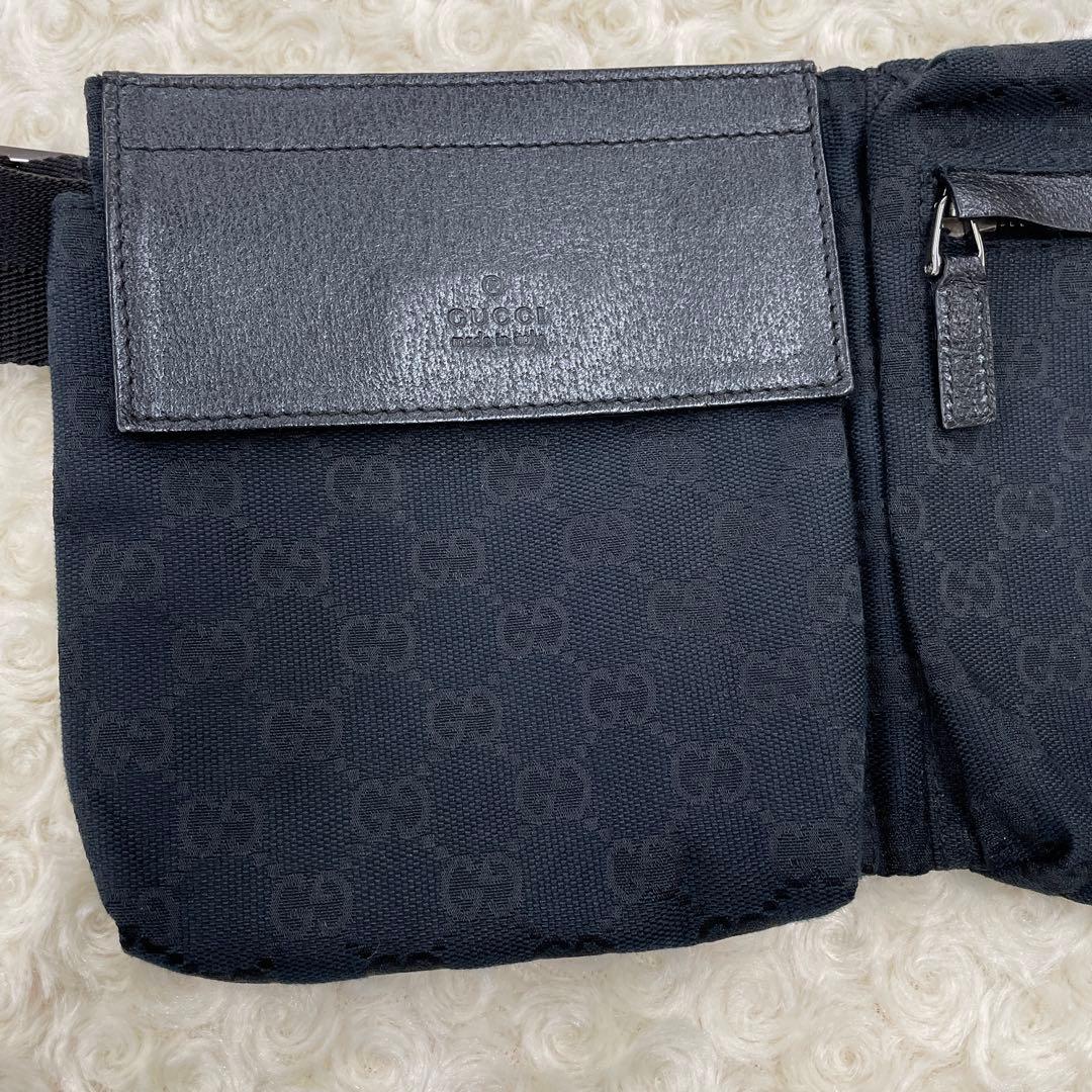 GUCCI GGキャンバス　ウエスト・ボディバッグ