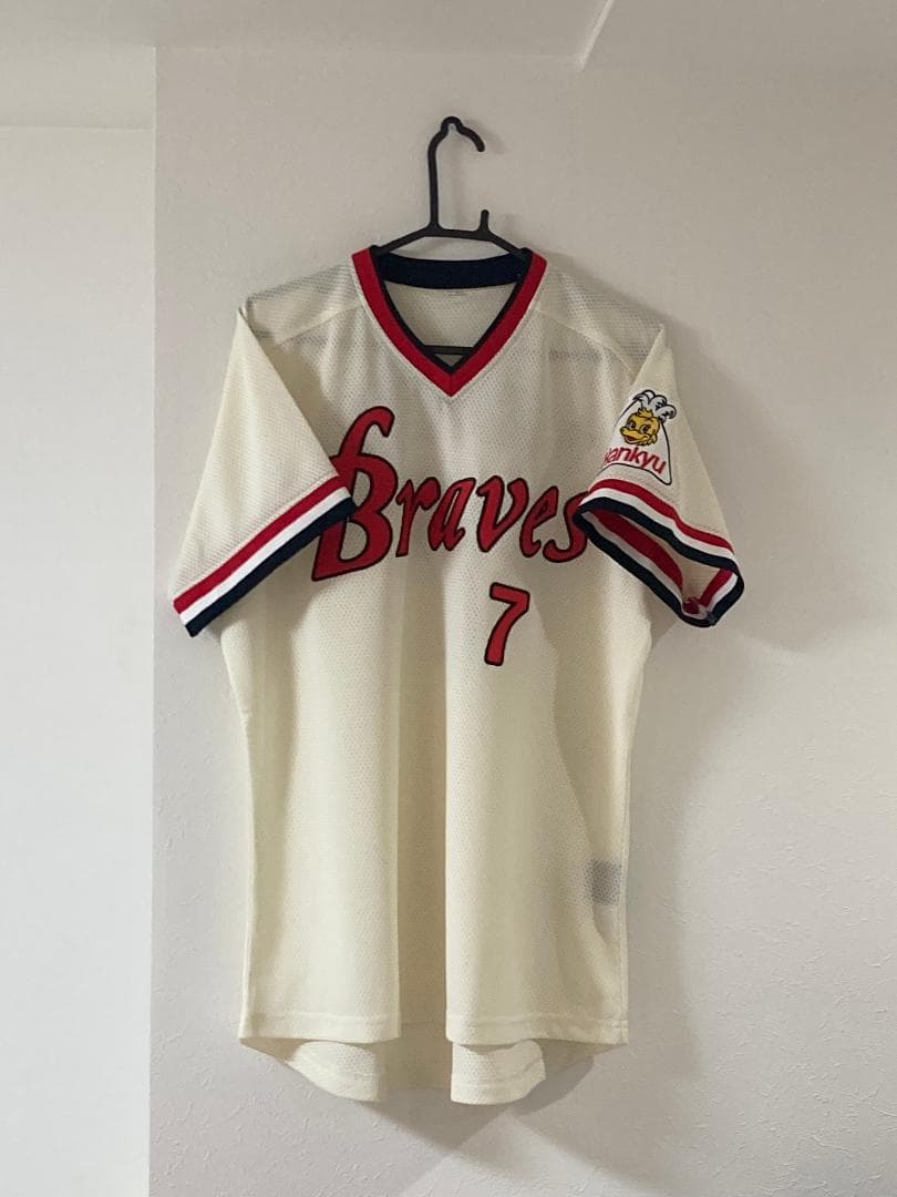 阪急ブレーブス　福本豊 選手　背番号７　復刻ユニフォーム