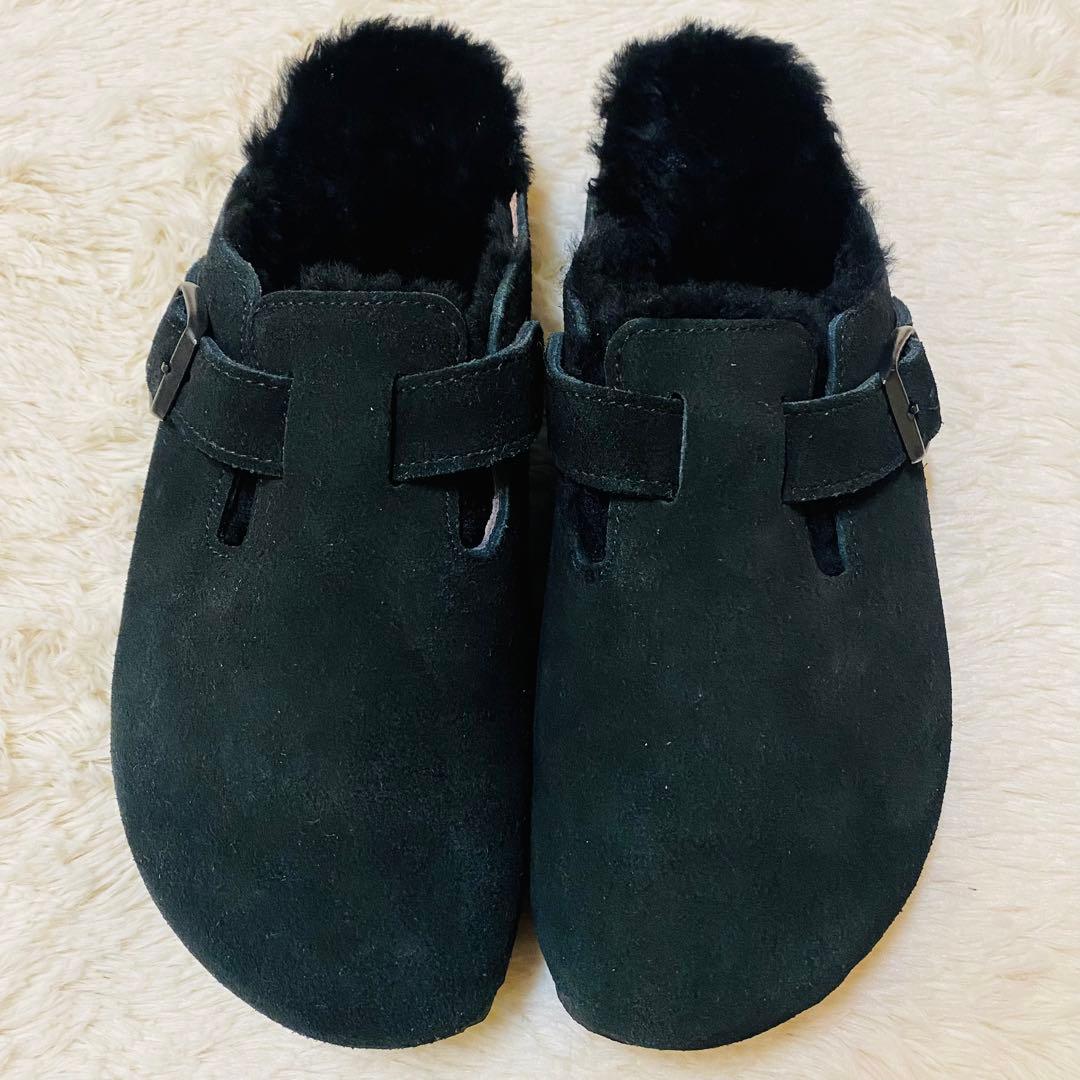 未使用級！BIRKENSTOCK BOSTON VL/Shearling