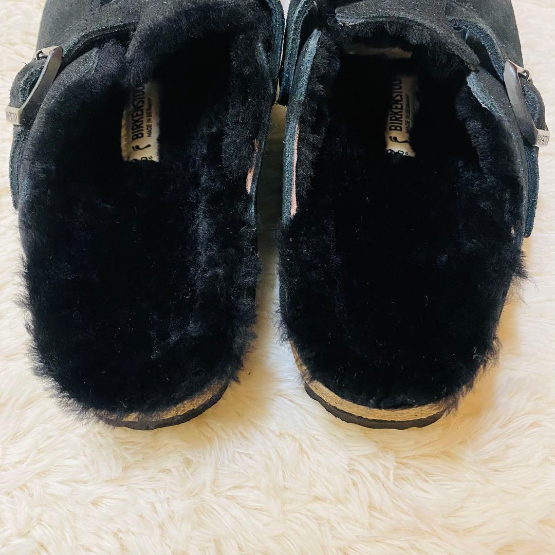 未使用級！BIRKENSTOCK BOSTON VL/Shearling