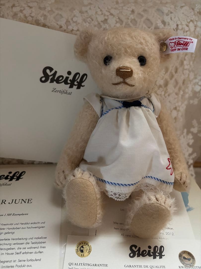 【レア】シュタイフサマードレス035951 JUNE テディベア