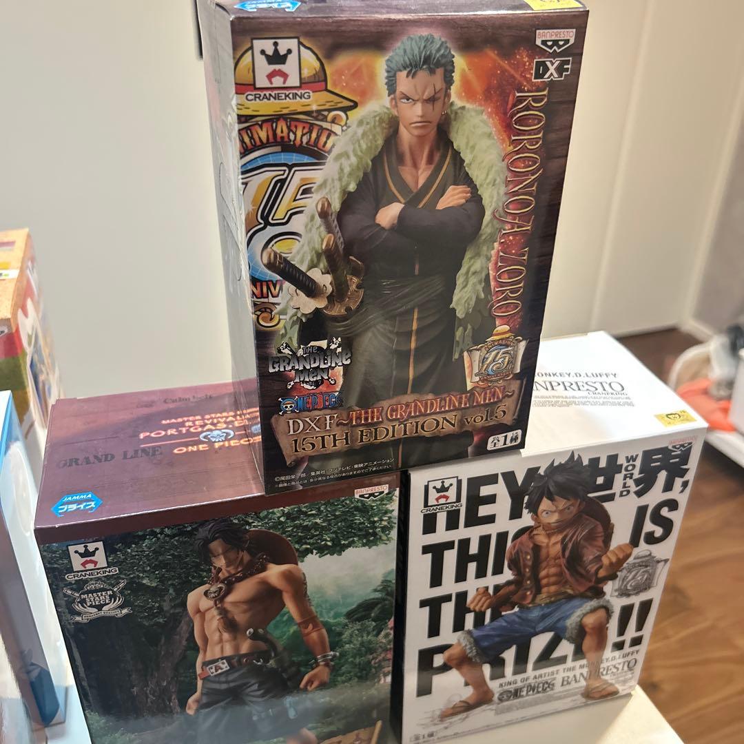 ワンピース ルフィ・ゾロ・エース　フィギュア3つセット