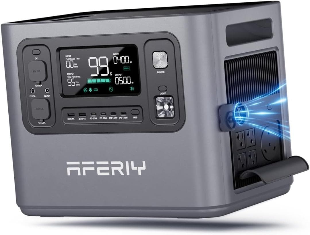 AFERIY P280 ポータブル電源 2048Wh 10240Ｗhまで拡張可能