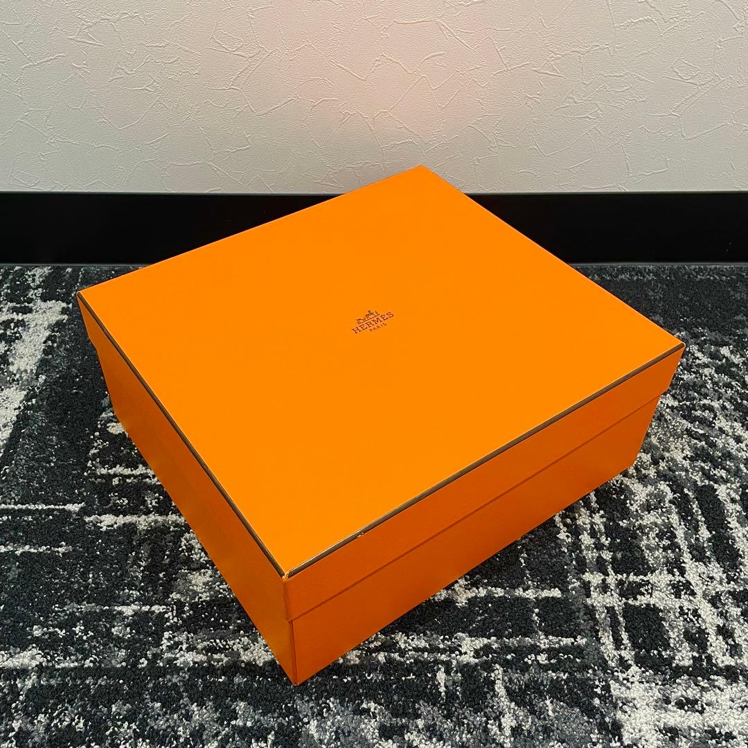 ㊳美品　HERMES　エルメス　バーキン30用　オレンジ　空箱　長方形