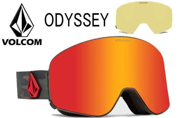 最上位モデル　ボルコム　　オデッセイ スノーゴーグル カモ　マグネット式