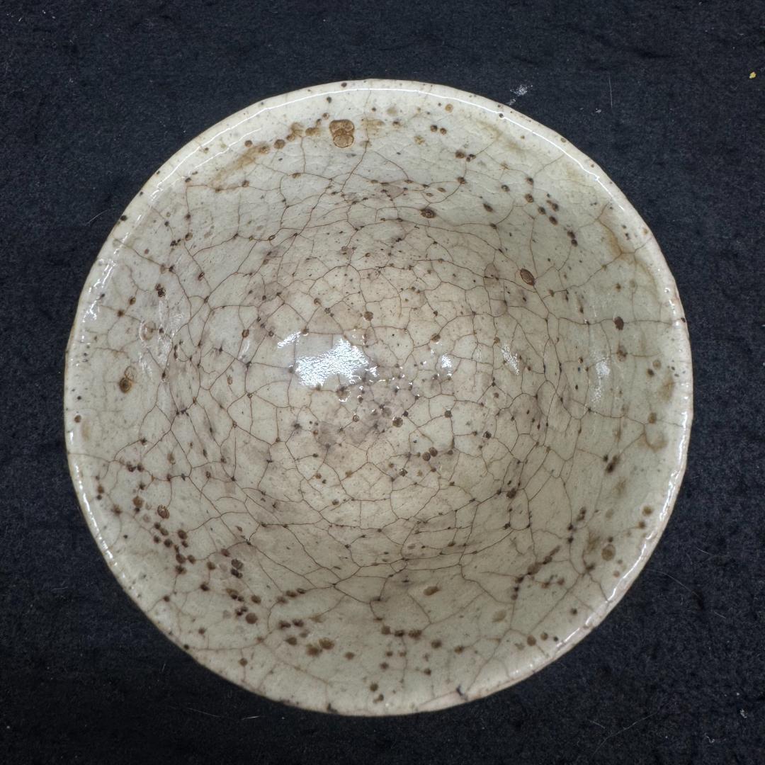 明治時代 犬山焼 竹林賢人雲錦手文様 骨董品 湯呑４客 時代物キズあり