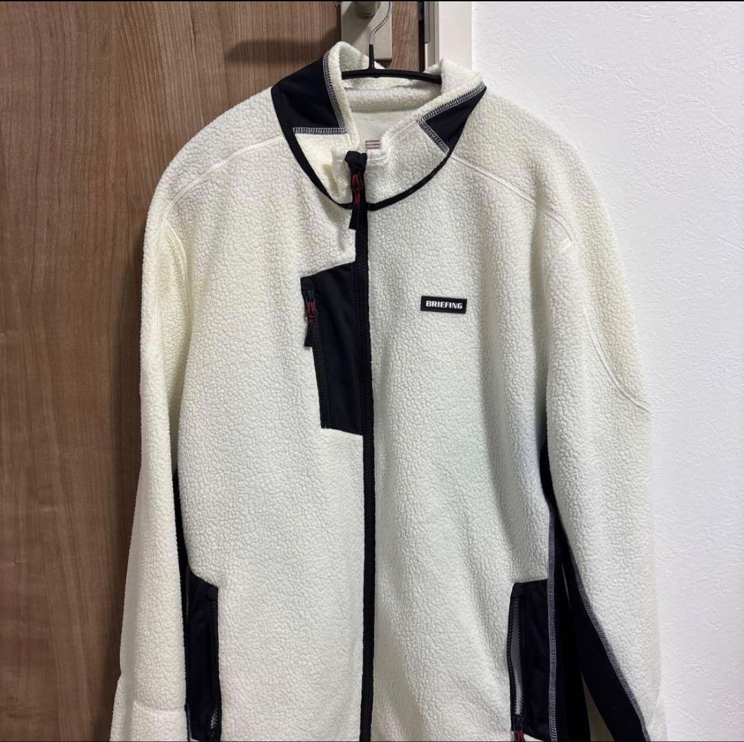 BRIEFING フリースジャケット ホワイト