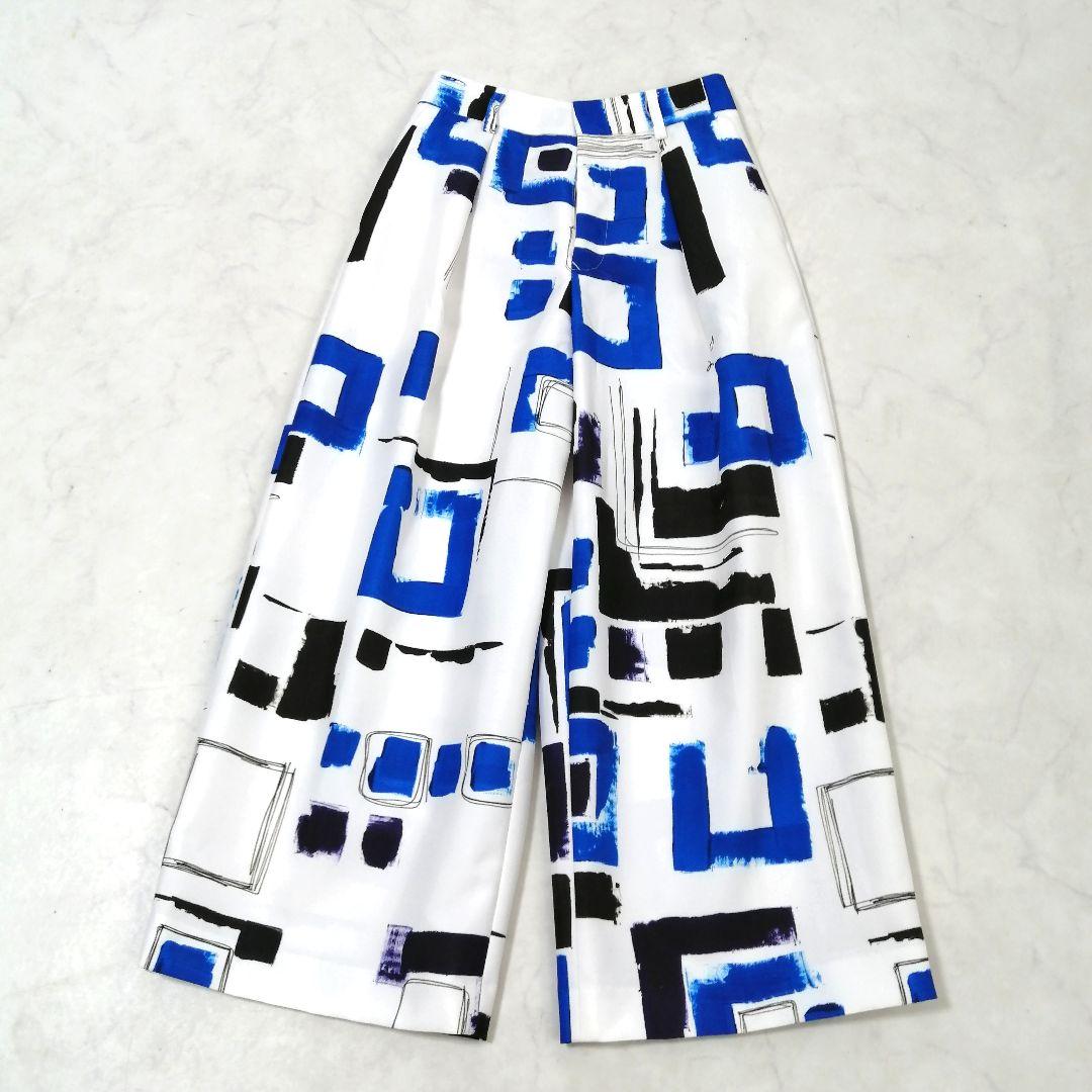 極美品✨ Sov. オリジナル幾何柄プリントパンツ　23SS　近年　ワイド　36