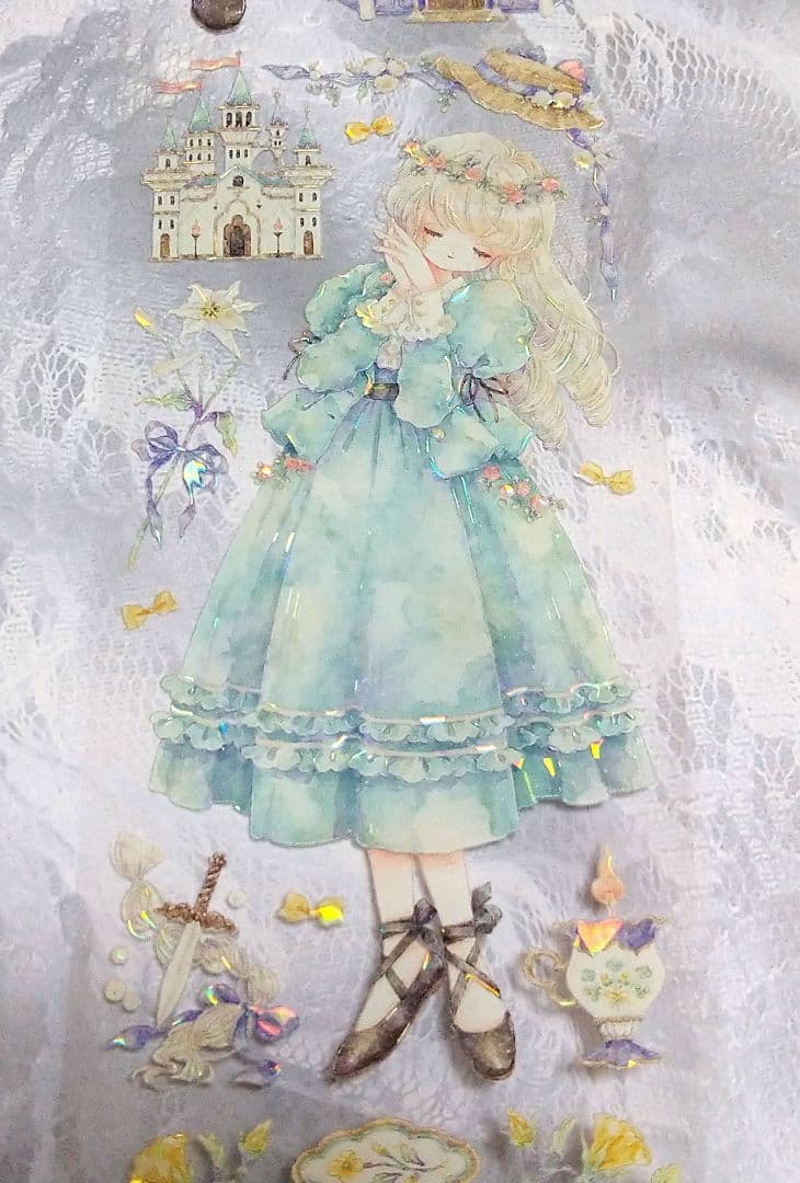 ✩のこり１✩J1093＃枕边语(贝壳光)shine切り売り海外人物マステ