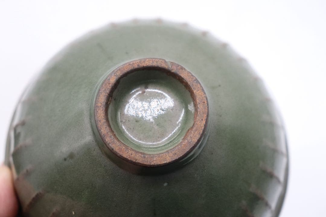 中国　耀州窯　青磁碗　送料込み250807