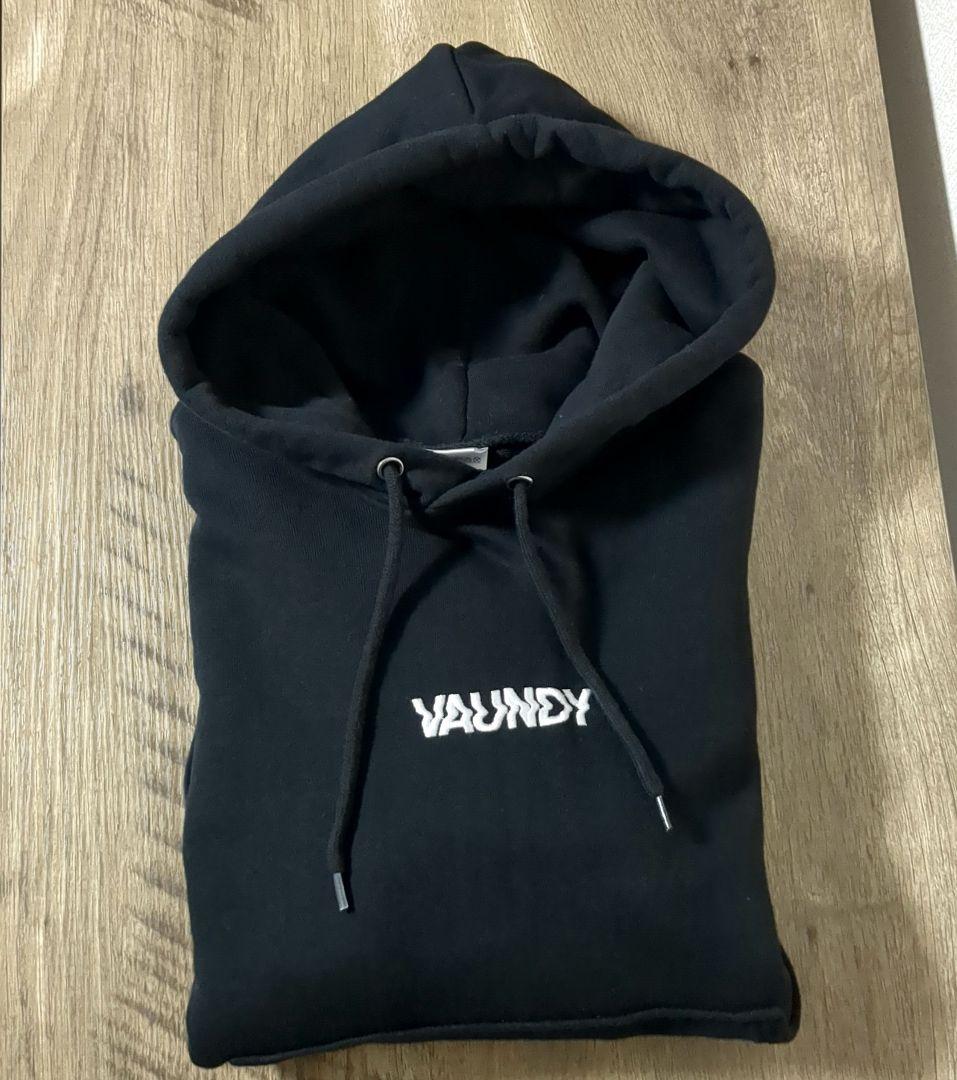 VAUNDY バウンディ 刺繍 ロゴ パーカー M 黒 グッズ