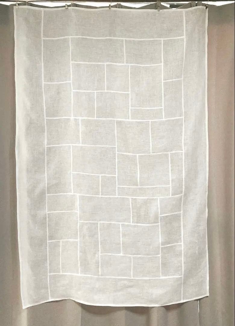 ポジャギ　127×85 ホワイトリネン　No.243 リクエスト分