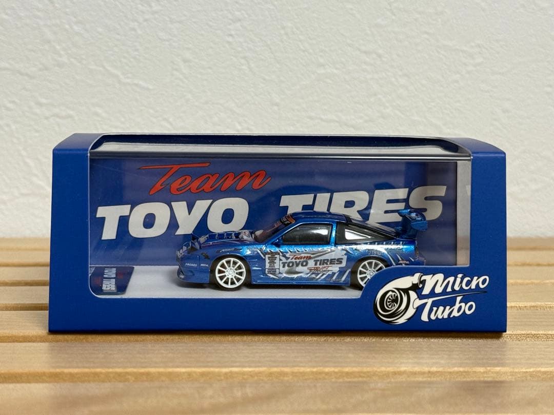 ミニカー MicroTurbo 1/64 180SX TOYO TIRES DRIFT