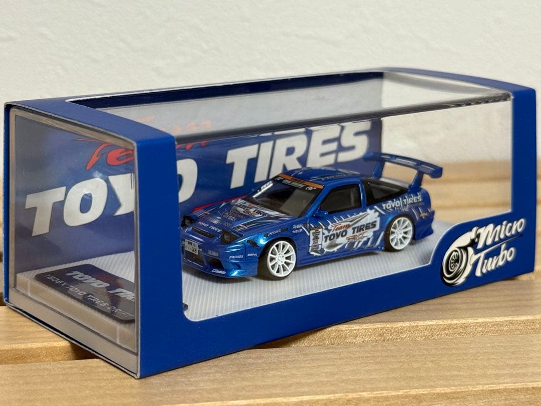 ミニカー MicroTurbo 1/64 180SX TOYO TIRES DRIFT