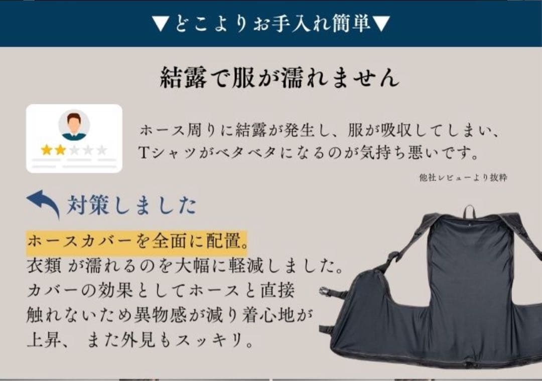 空調服 10,000mAh 水冷ベスト