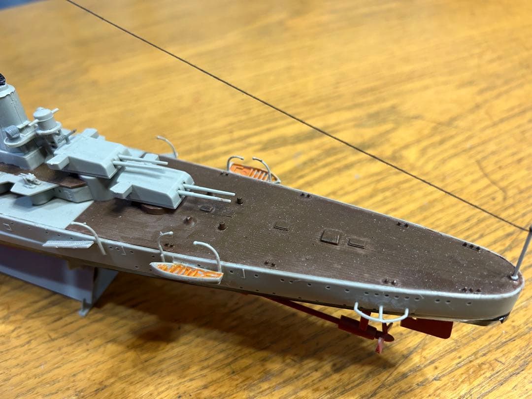 イタリア高速巡洋艦ポーラ1/350サイズ精密製作、完成品送料込み販売