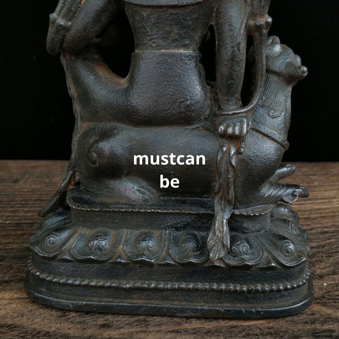 鉄器 仏像 文殊菩薩 茶室 仏堂 書斎 工芸品 置物