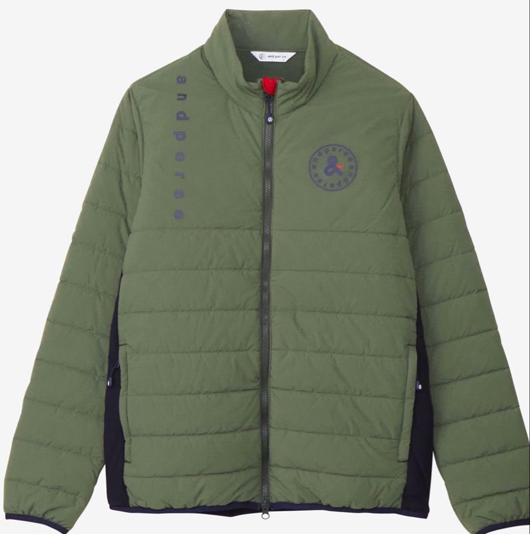 【超美品】and per se アンパスィ オリーブグリーンジャケットLL