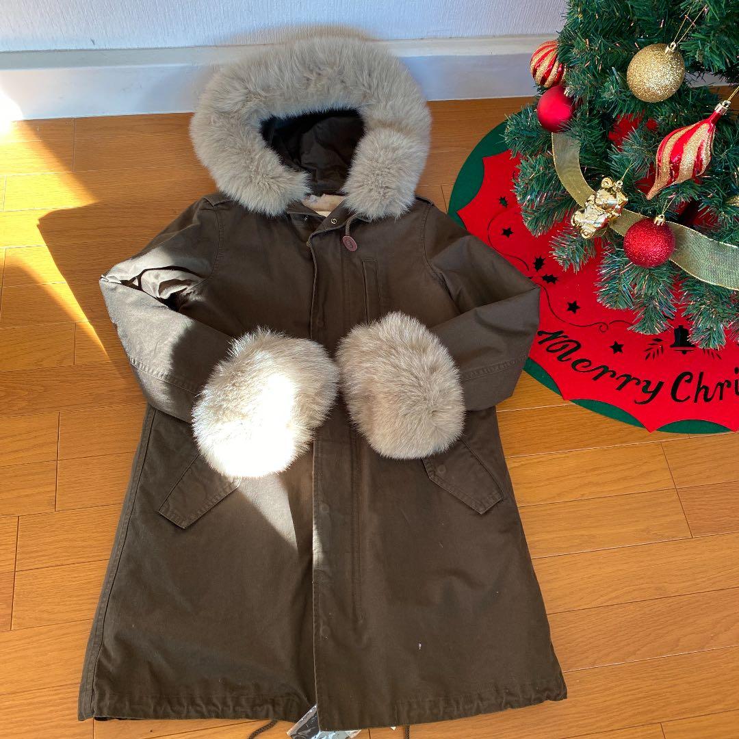 週末まで　最終値下げ⭐️新品未使用⭐️アナトリエ　ファー付き　モッズコート