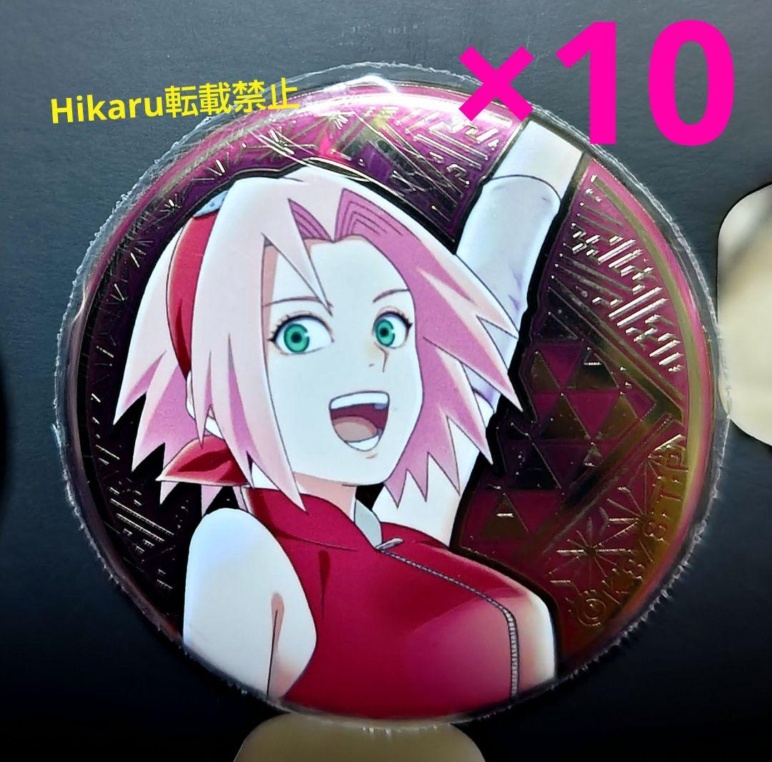 NARUTO　春野サクラ　缶バッジ　富士急ハイランド　木ノ葉隠れの里5周年