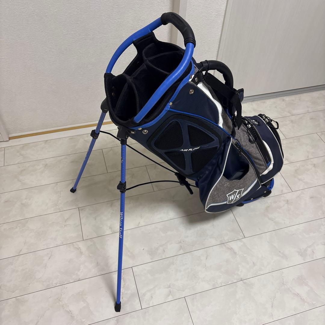 美品軽量 WILSON ウィルソン NEXUS3 スタンドキャディバッグ9.5型