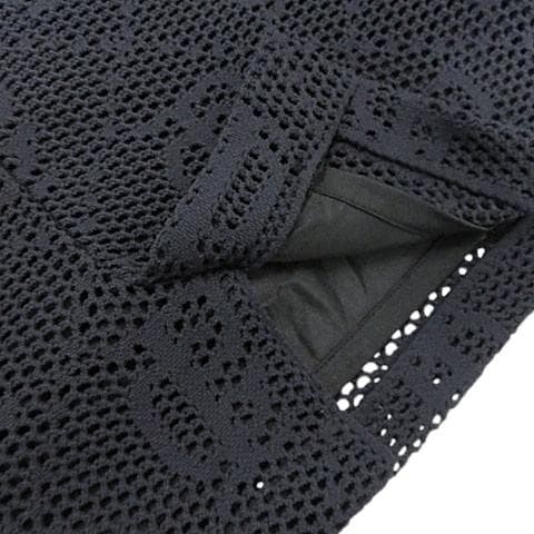 【美品】パーリーゲイツ ニット メッシュスカート サイズ1 [M5874]