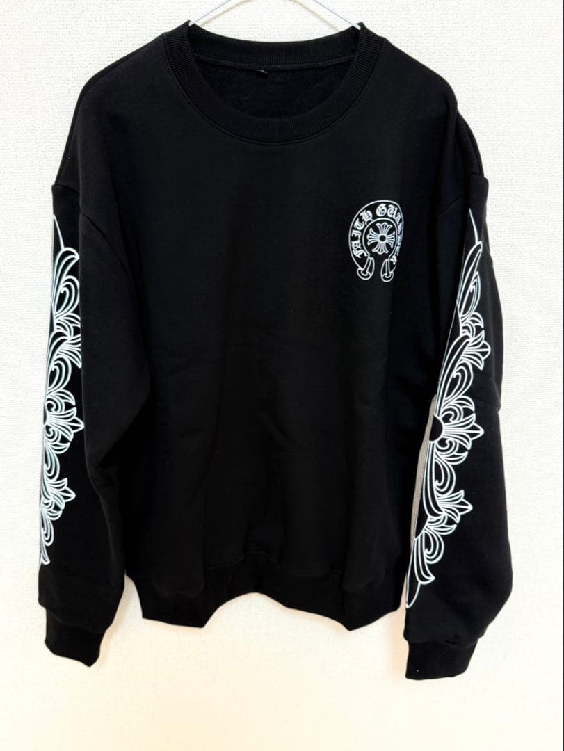 クロムハーツ　ブラック スウェット トレーナー