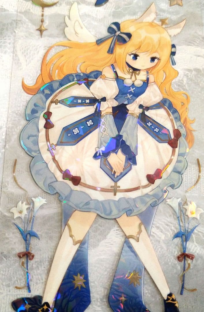 J742＃轻骑羽落(贝壳光)喵啪叽切り売り海外人物マステ女の子