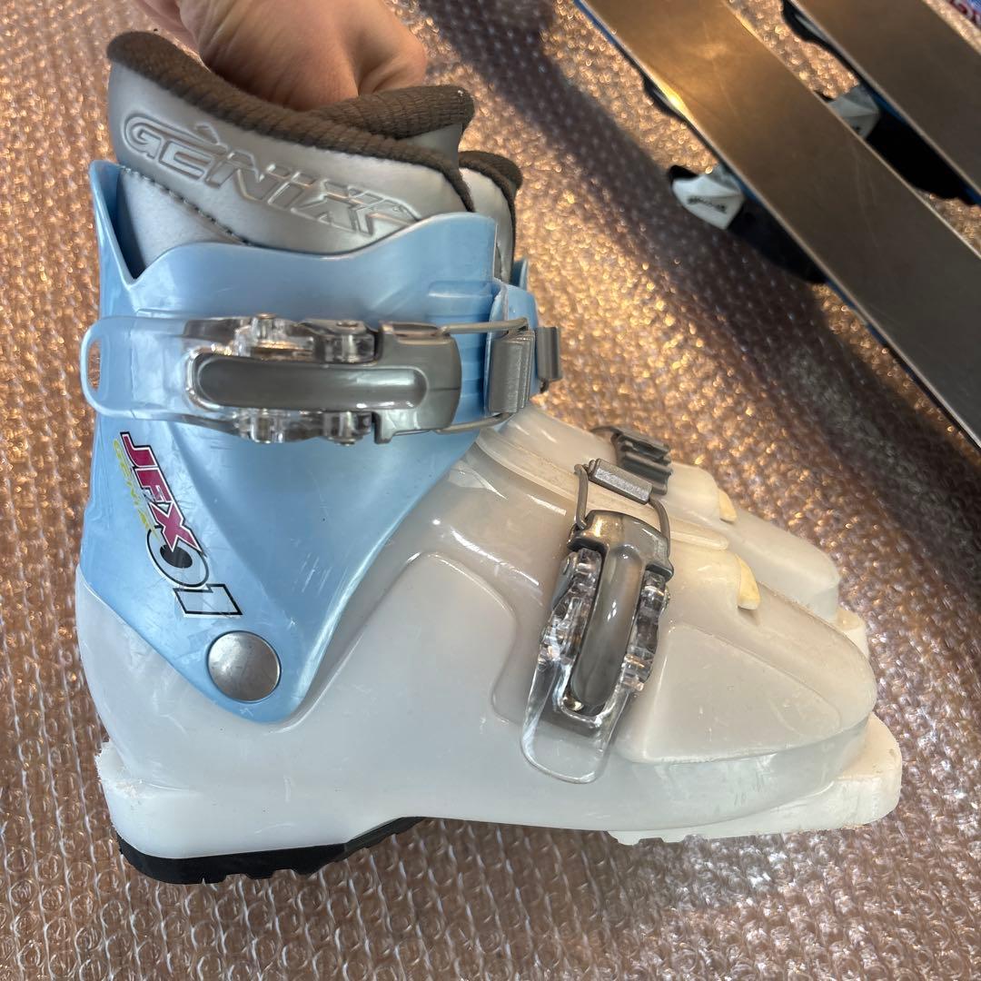 ジュニアスキーセット　SMALLOW 100cm 19cm未使用ストック付