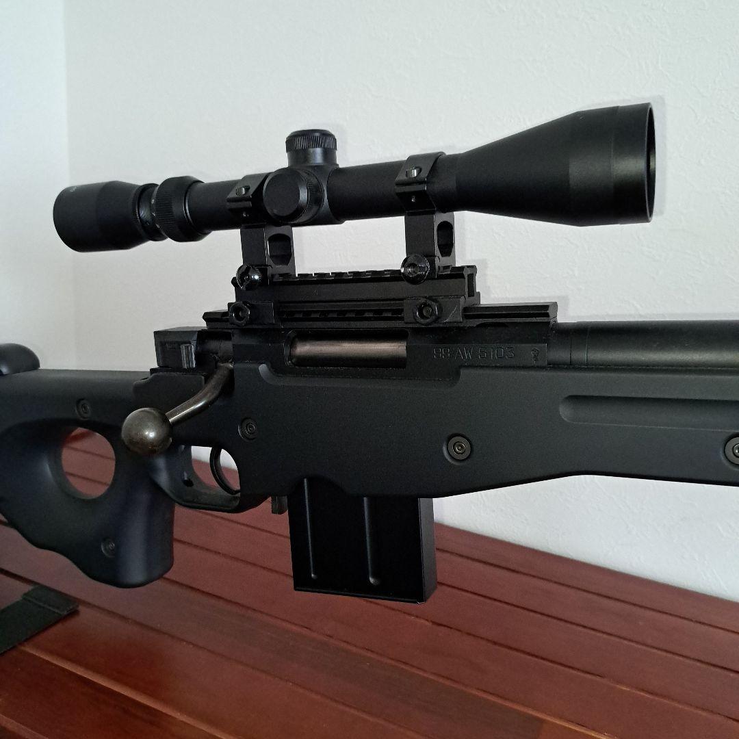 東京マルイ　L96 AWS エアコッキングライフル ブラック　付属品色々