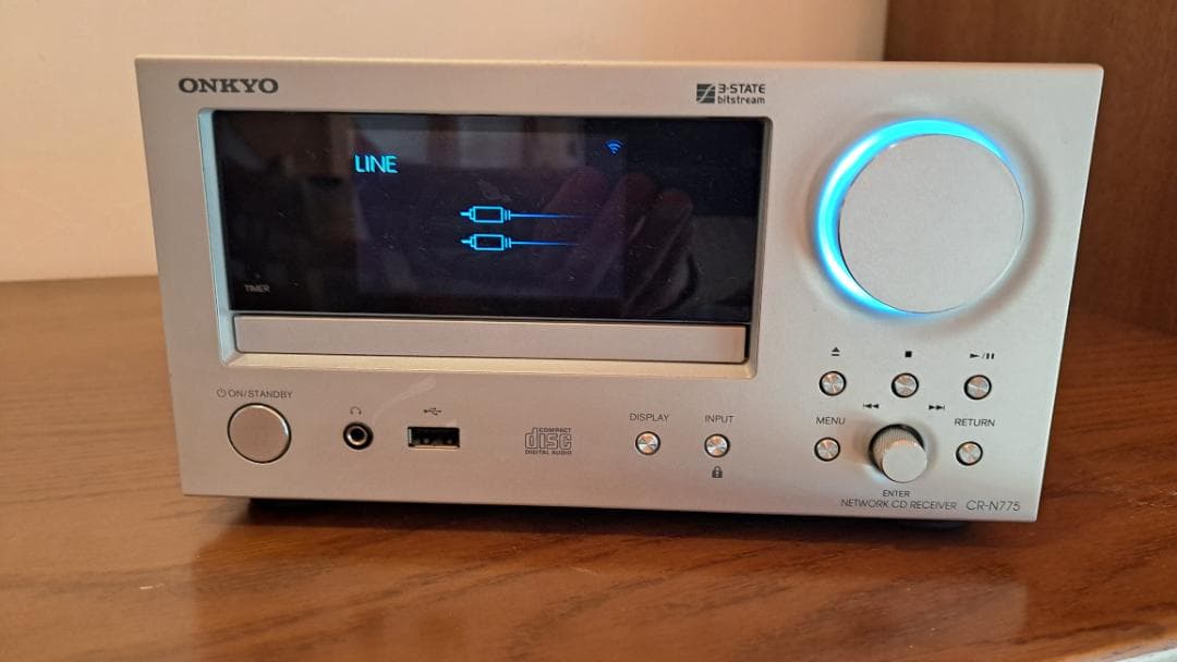 ONKYO ミニコンポ CR-N775　ネットワークシルバー　CD
