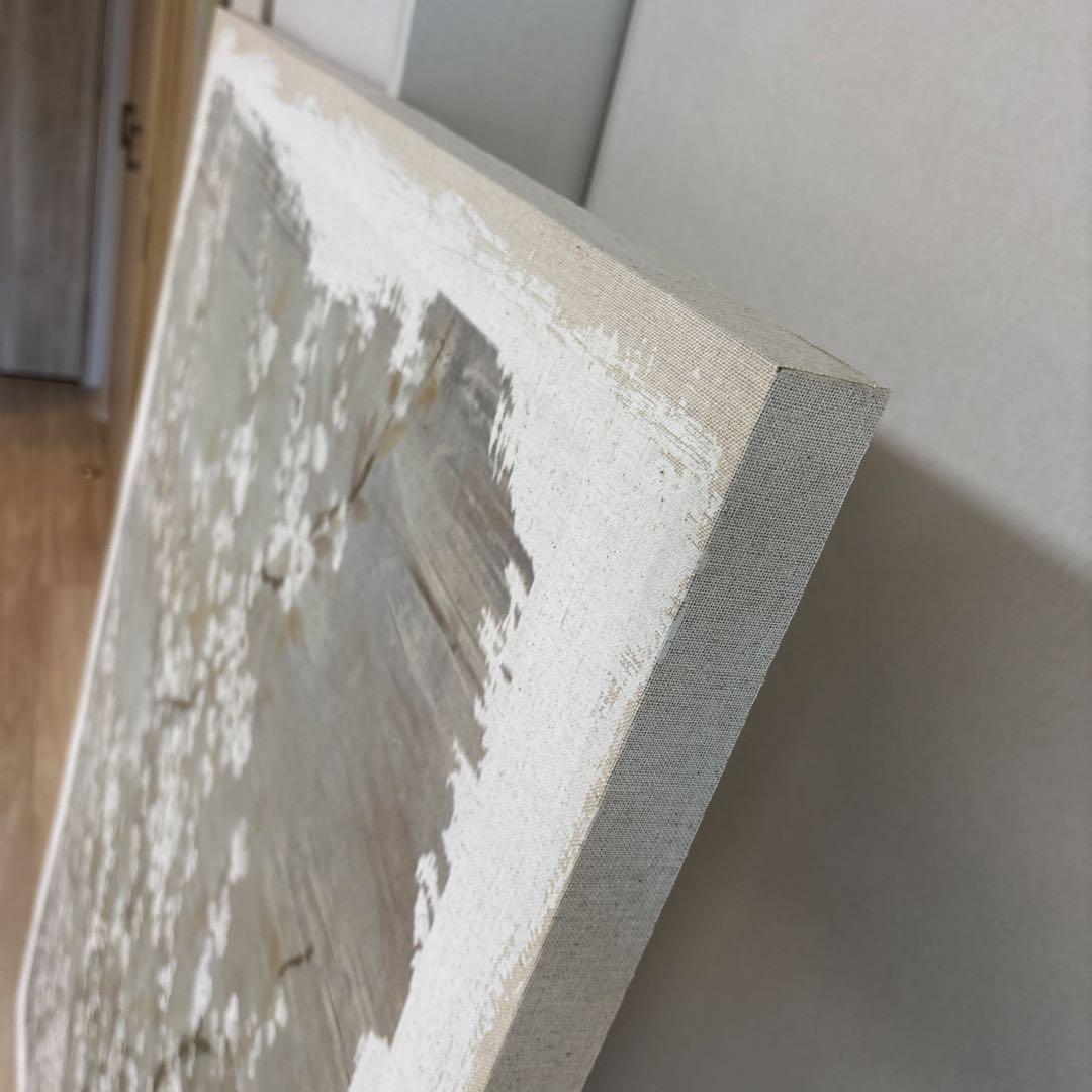 送料込み❣️早物勝ち❣️大幅値下げ！‼️サラグレース　グレー背景の桜装飾画