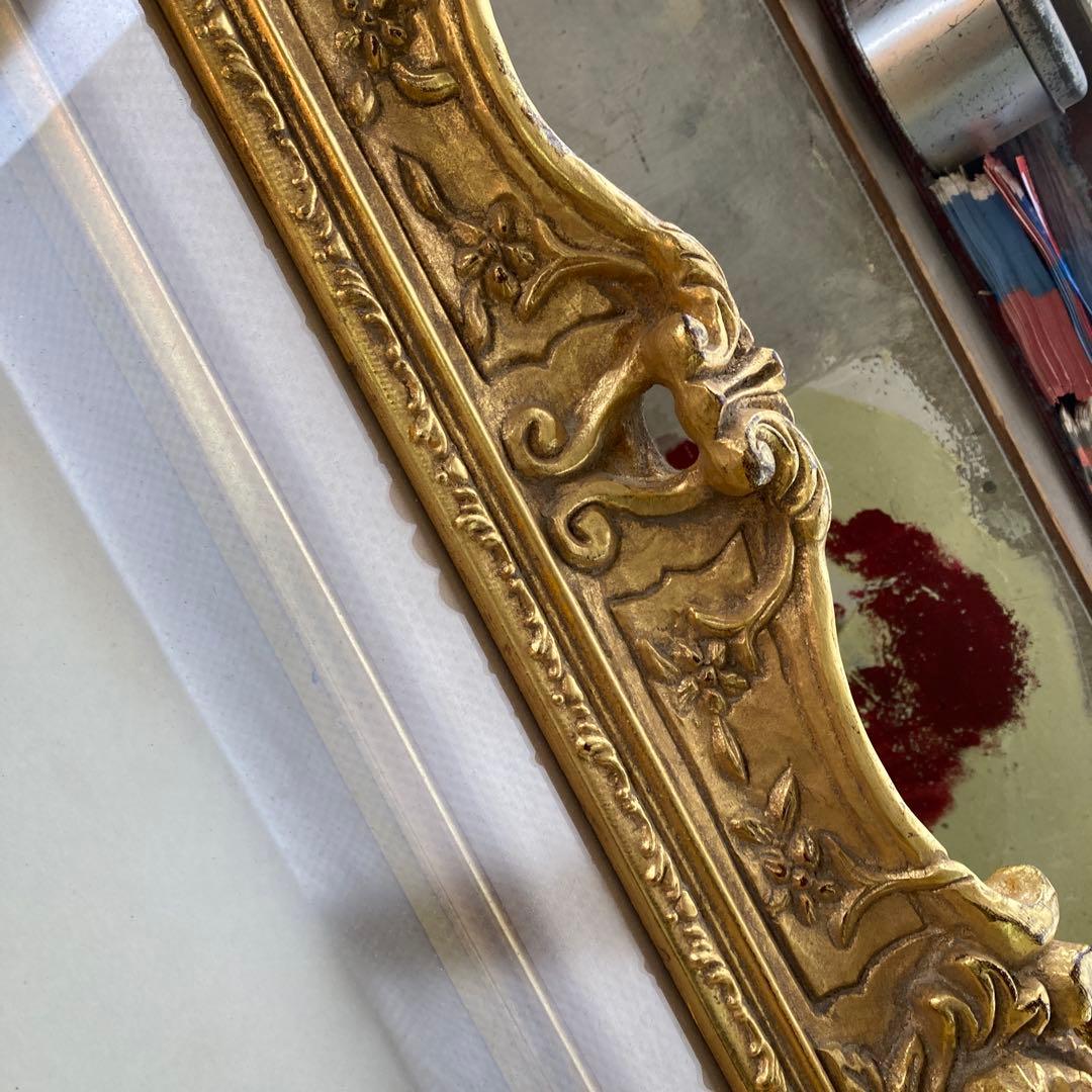 m*a様 豪華金装飾 F3号 油彩額縁 ゴールドフレーム 布カバー 箱付き