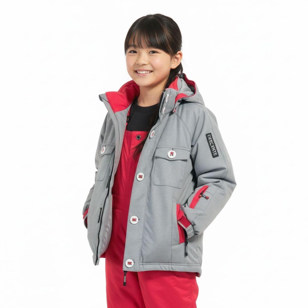 美品 デサント DESCENTE キッズ スキーウェア サイズ140 スノボにも
