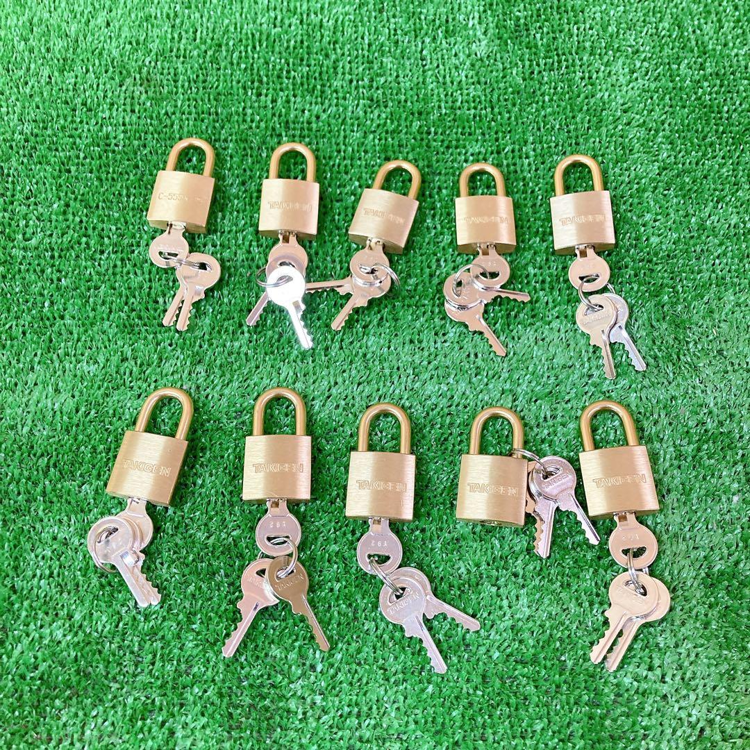 TAKIGEN 南京錠　10個セット　c-555n-25 幅25 φ4.5