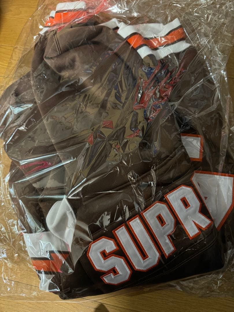 ウォームアップウェア Supreme Zip Up Hooded Sweatshirt \"Brown\"