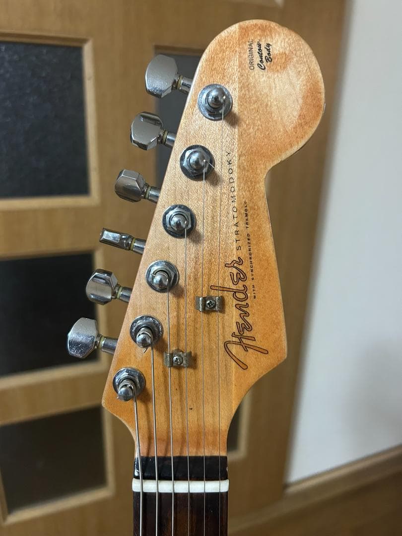 Y*e様 ジャパンビンテージ　改 ストラトモドキー　フレット新規打ち替え　ラッカ