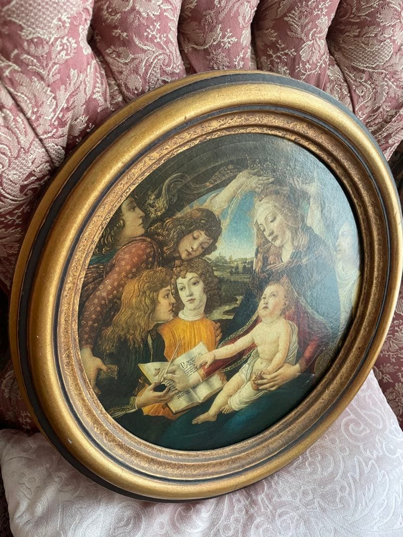 mimi☆アンティーク☆オーバルフレーム絵画